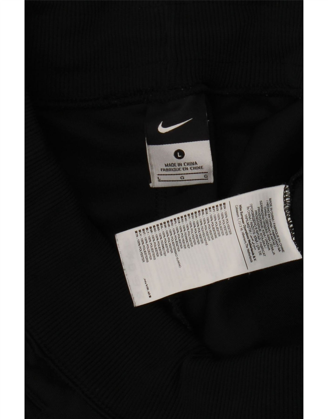Nike Womens Tracksuit Trousers UK 14 Large  Black Polyester
