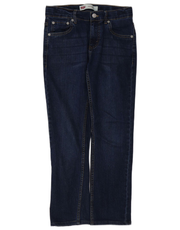 Levi's Boys 511 Slim Jeans 13-14 Years W24 L25 Navy Blue Cotton