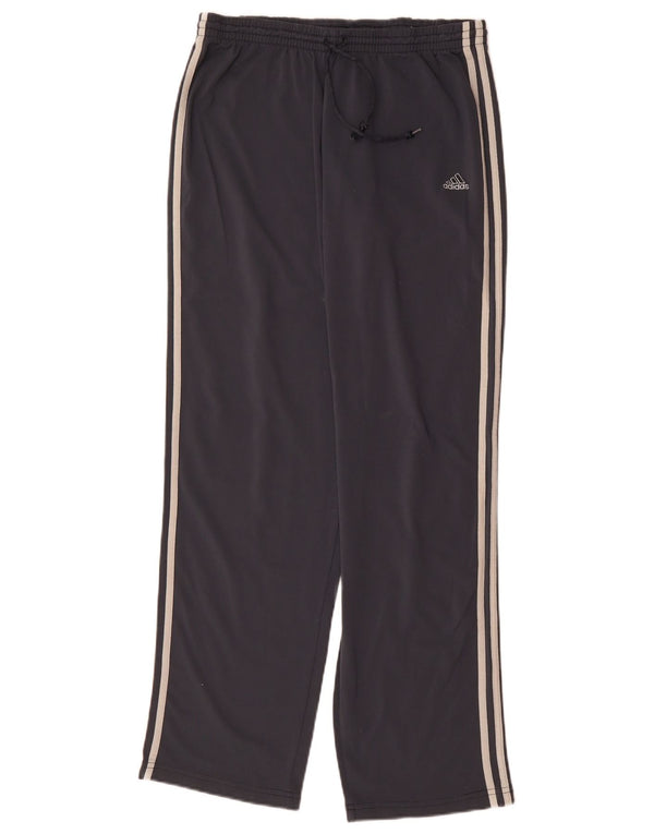 Adidas Womens Tracksuit Trousers UK 16 Large Navy Blue Polyamide