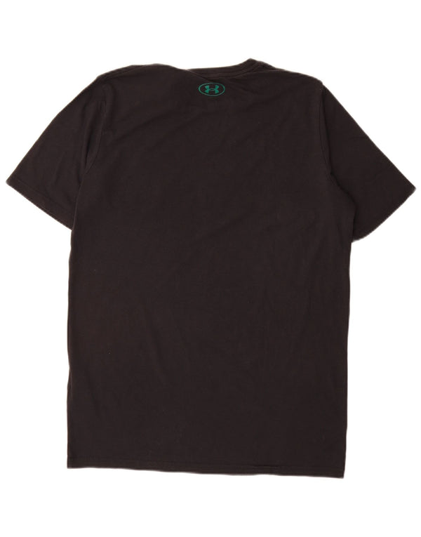 Under Armour Mens Graphic T-Shirt Top Medium Black Cotton