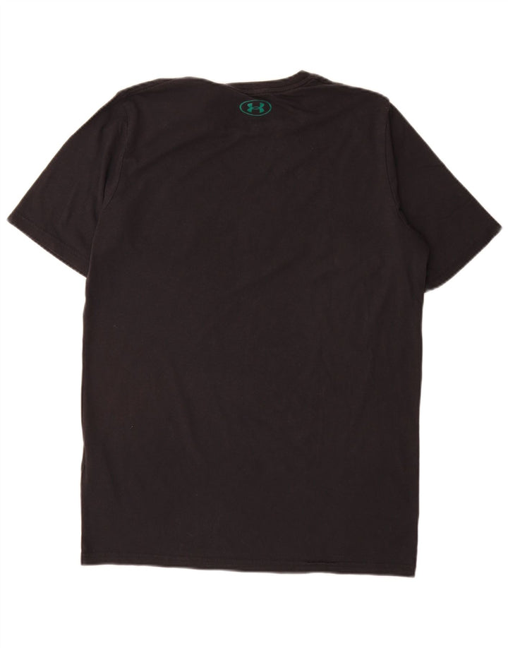 Under Armour Mens Graphic T-Shirt Top Medium Black Cotton