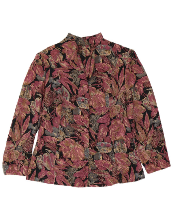 Vintage Womens Cardigan Top UK 12 Medium Multicoloured Floral