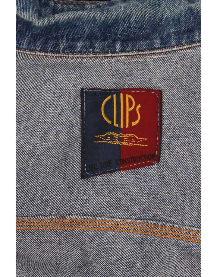 Clips Mens Denim Jacket UK 42 XL Blue