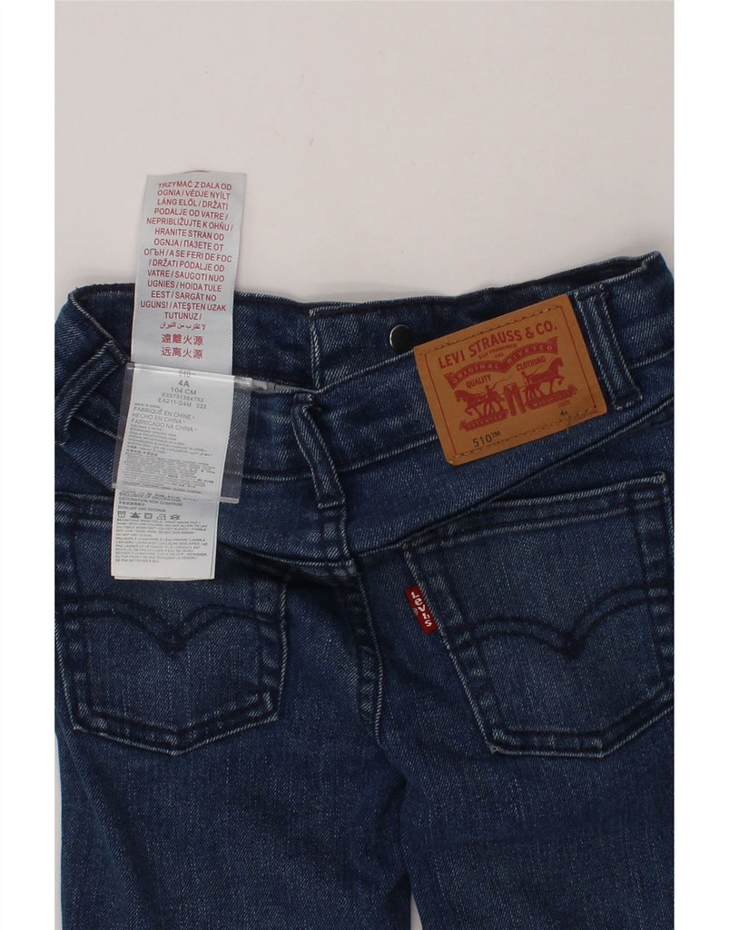 LEVI'S Boys 510 Skinny Jeans 3-4 Years W22 L16 Blue Cotton Vintage Levi's and Second-Hand Levi's from Messina Hembry 