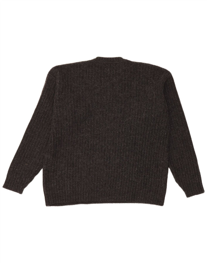 Levi's Mens V-Neck Jumper Sweater Large Black Polyacrylic