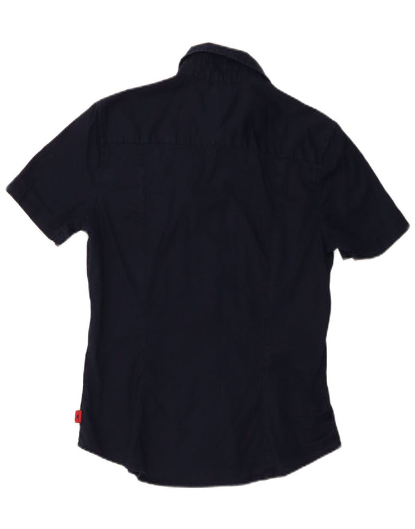 Kappa Womens Short Sleeve Shirt UK 18 XL Navy Blue