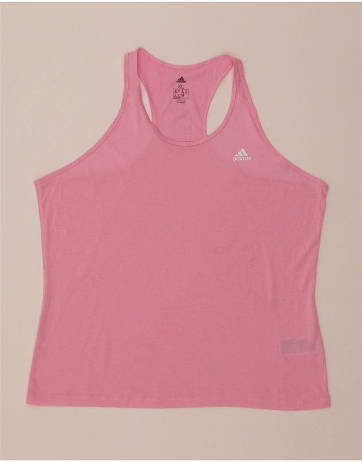 ADIDAS Womens Climalite Vest Top UK 20/22 XL Pink Polyester