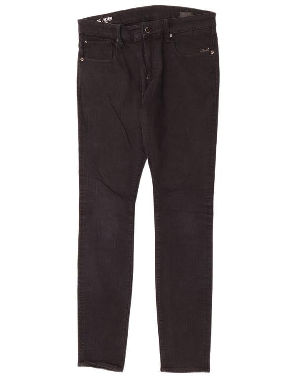 G-Star Mens Revend Skinny Jeans W33 L34 Black Cotton
