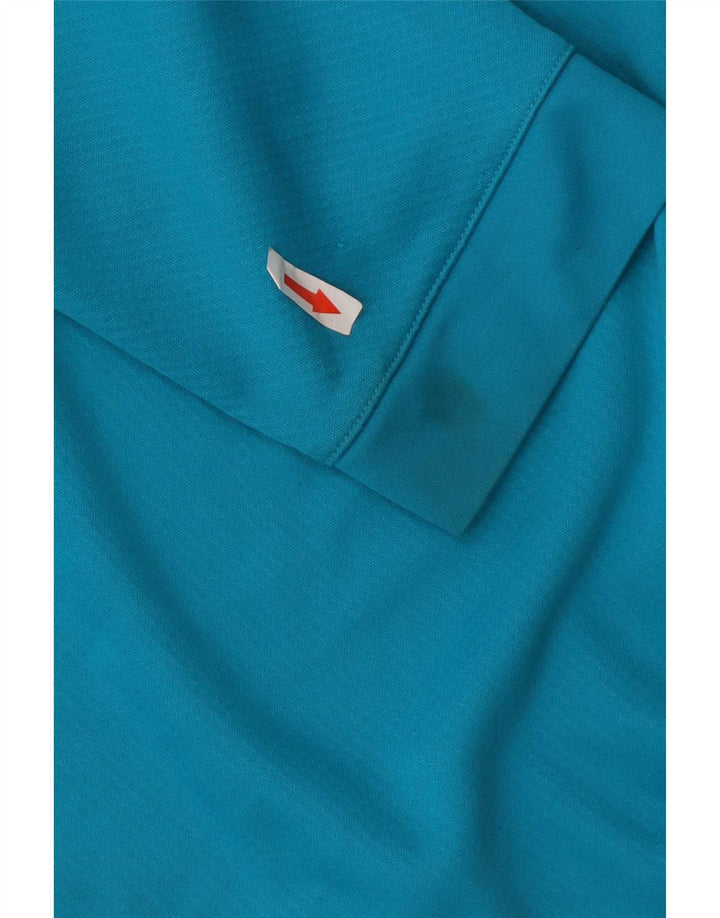 Nike Mens Dri Fit Zip Neck Pullover Tracksuit Top XL Blue Colourblock
