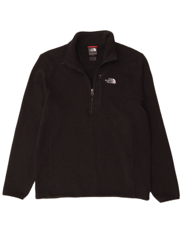 The North Face Mens Zip Neck Jumper Sweater Medium Black