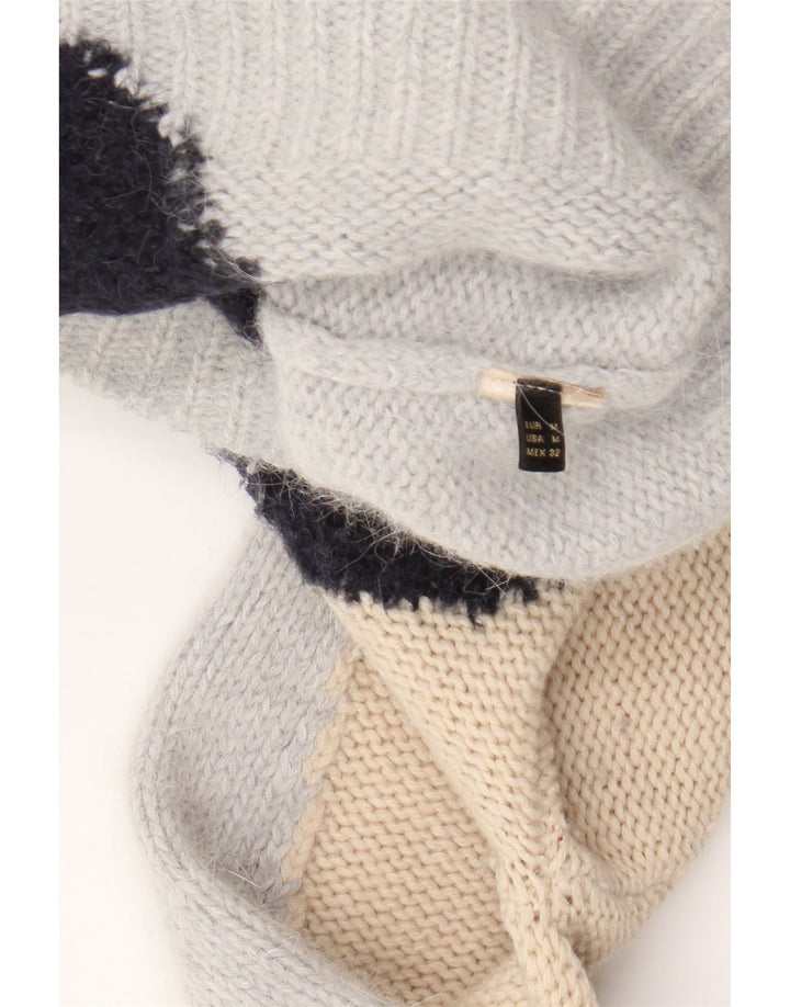 MASSIMO DUTTI Womens Crew Neck Jumper Sweater UK 14 Medium Navy Blue Vintage Massimo Dutti and Second-Hand Massimo Dutti from Messina Hembry 