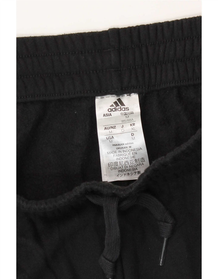 Adidas Mens Tracksuit Trousers Medium  Black Cotton