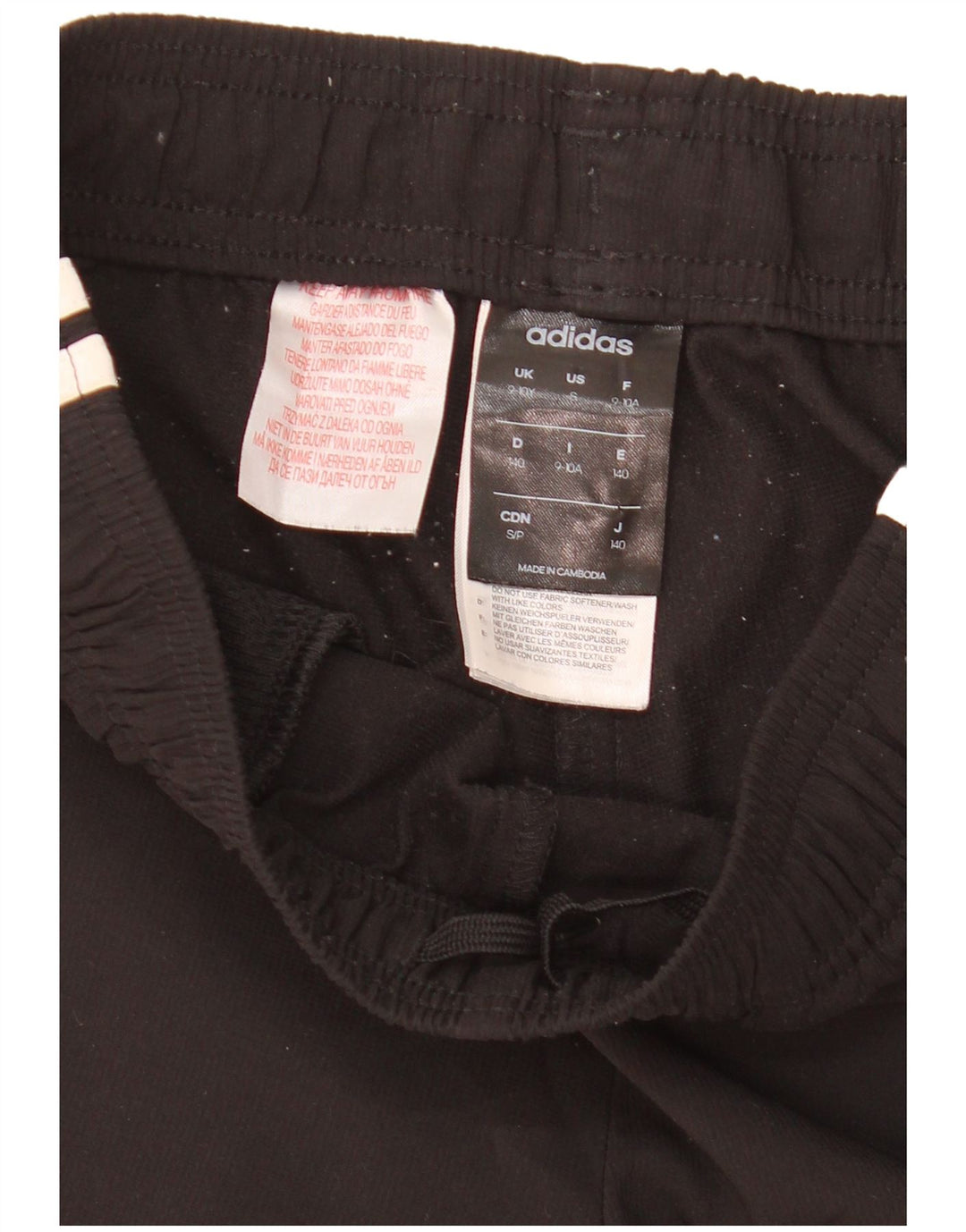Adidas Boys Sport Shorts 9-10 Years  Black Polyester