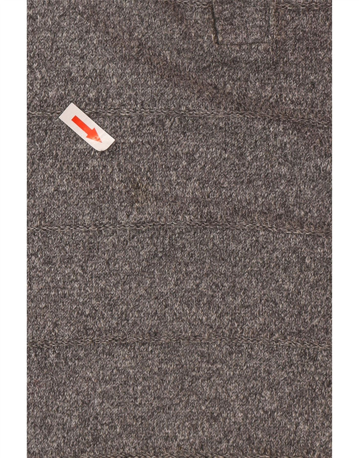 Marks & Spencer Mens Crew Neck Jumper Sweater Medium Grey Cotton