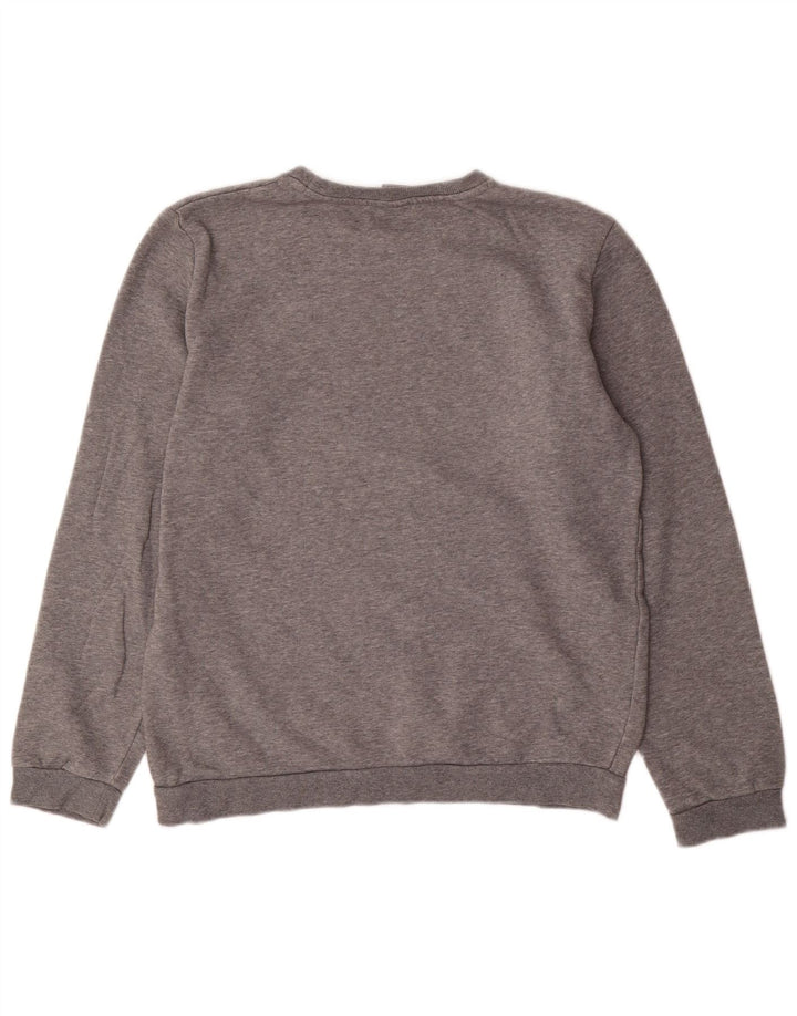 PUMA Boys Graphic Sweatshirt Jumper 15-16 Years Grey Cotton