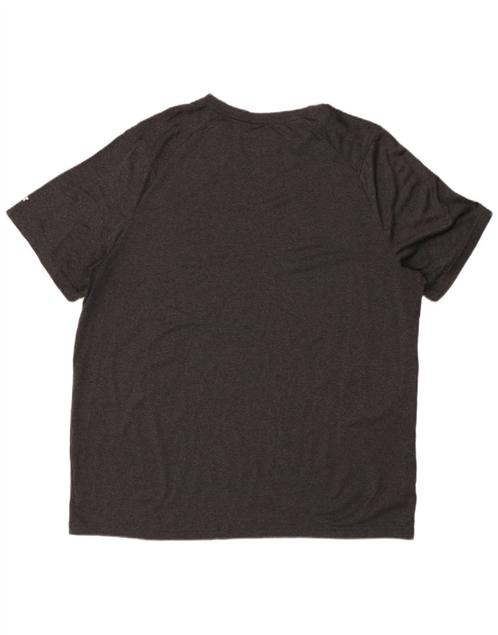 RUSSELL ATHLETIC Mens Dri-Power T-Shirt Top UK 46/48 XL Grey Polyester