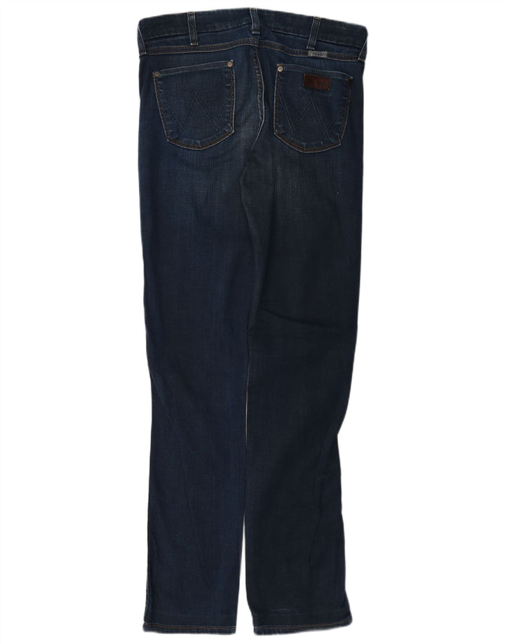 Wrangler Womens Sofia Straight Jeans W30 L36 Blue Cotton