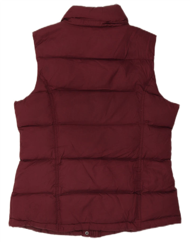 Crew Clothing Womens Padded Gilet UK 12 Medium Maroon Polyester