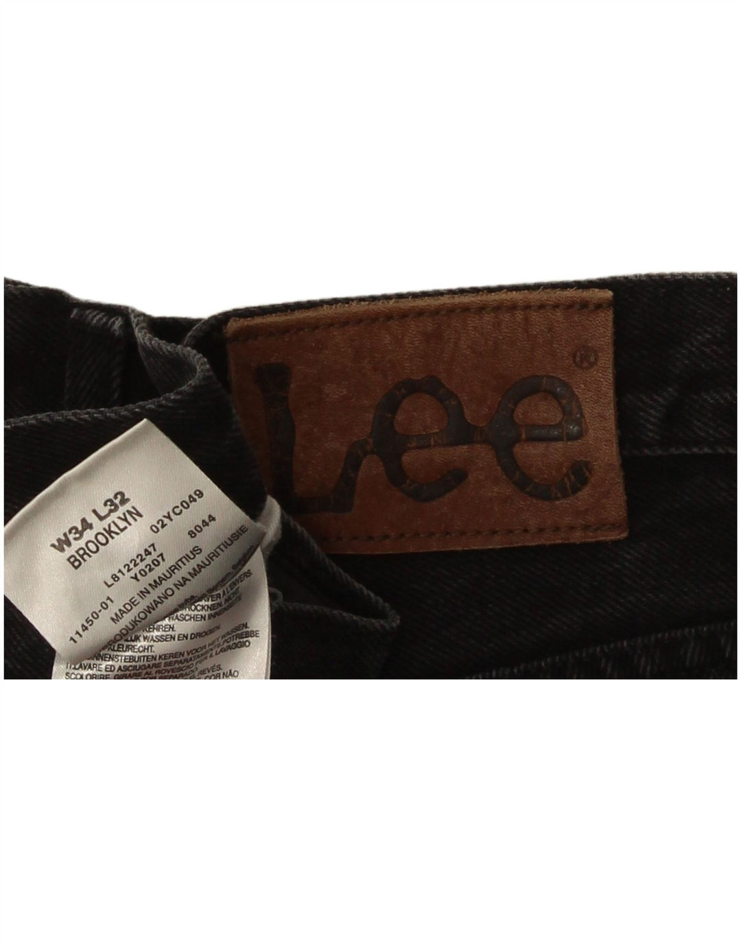 Lee Mens Brooklyn Capri Jeans W34 L23 Grey Cotton