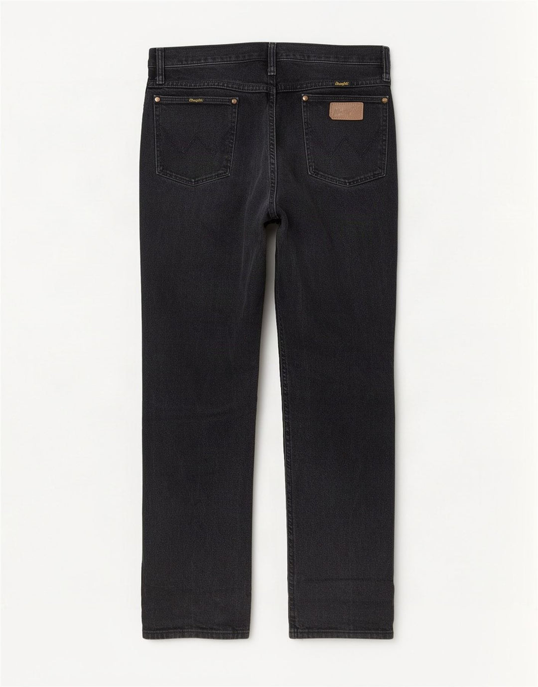 Wrangler Mens Straight Jeans W33 L32 Grey Cotton