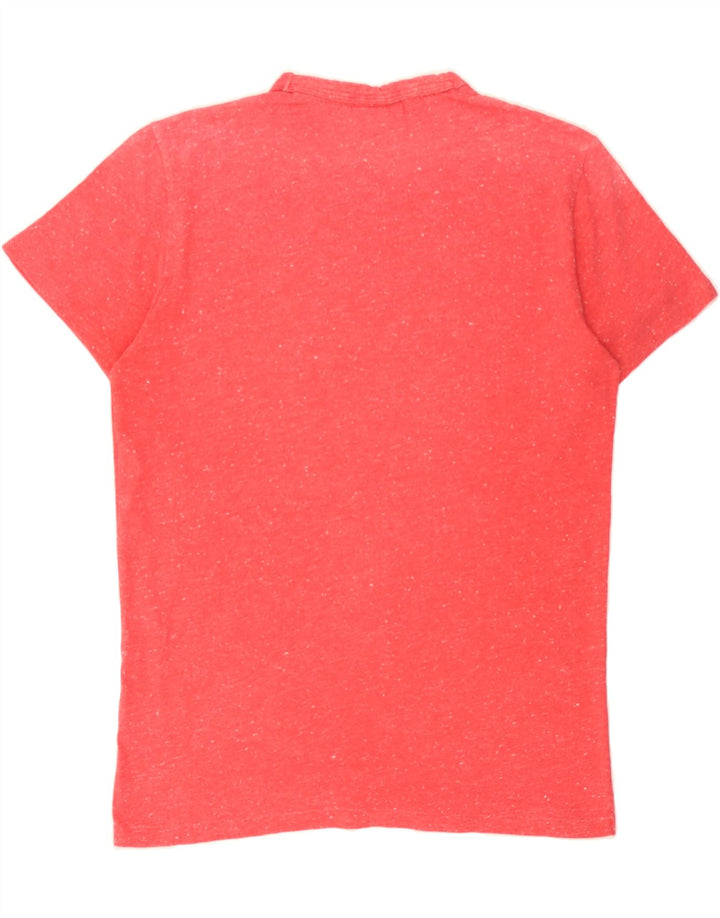 SUPERDRY Mens Graphic T-Shirt Top Medium Red Flecked Cotton Vintage Superdry and Second-Hand Superdry from Messina Hembry 