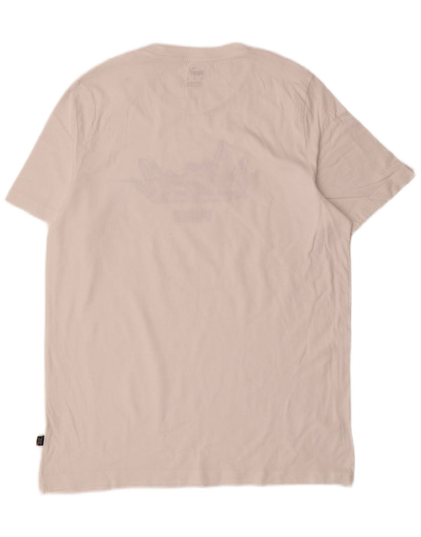 Puma Mens Graphic T-Shirt Top Medium White