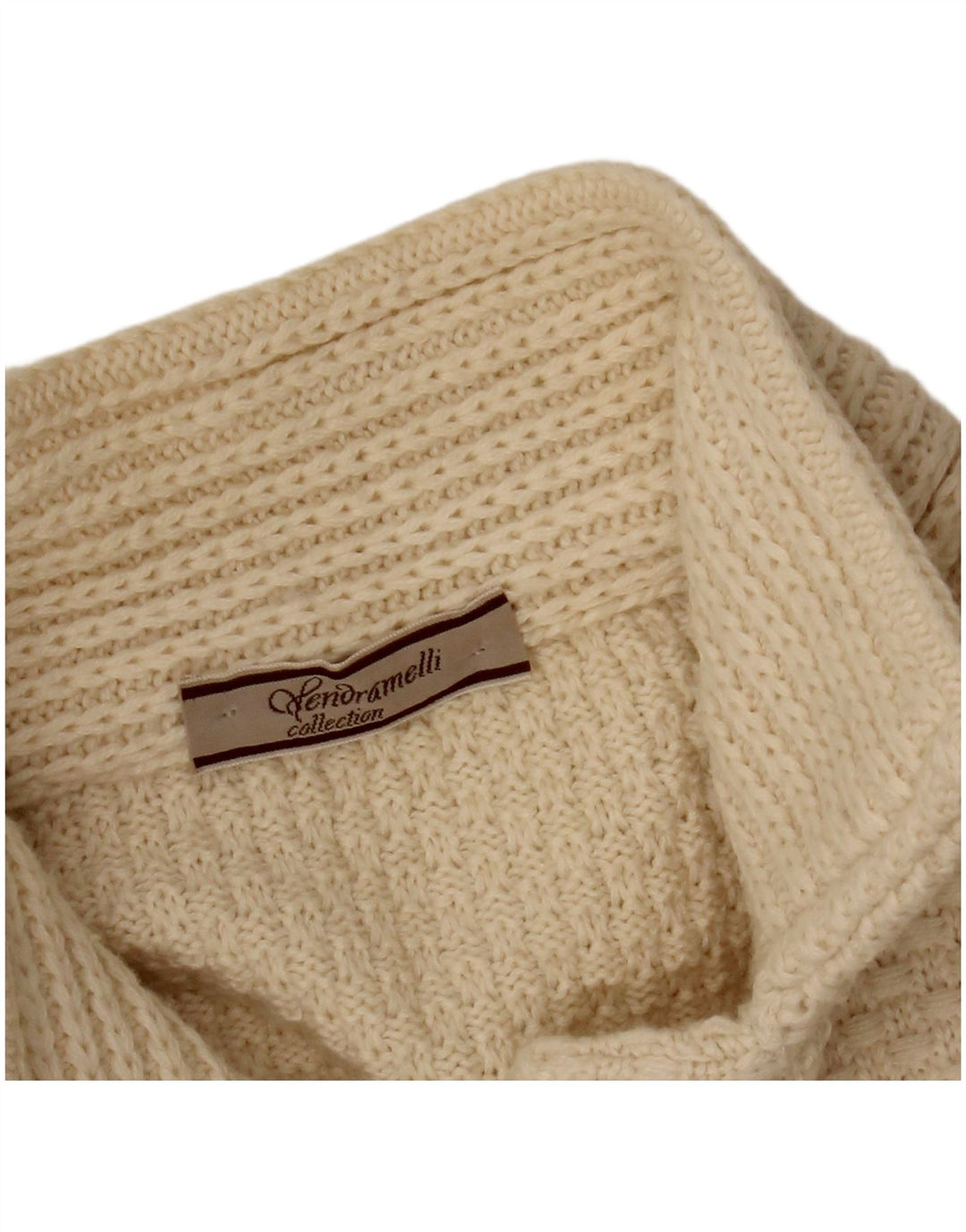 VINTAGE Womens Cardigan Sweater UK 14 Medium Beige