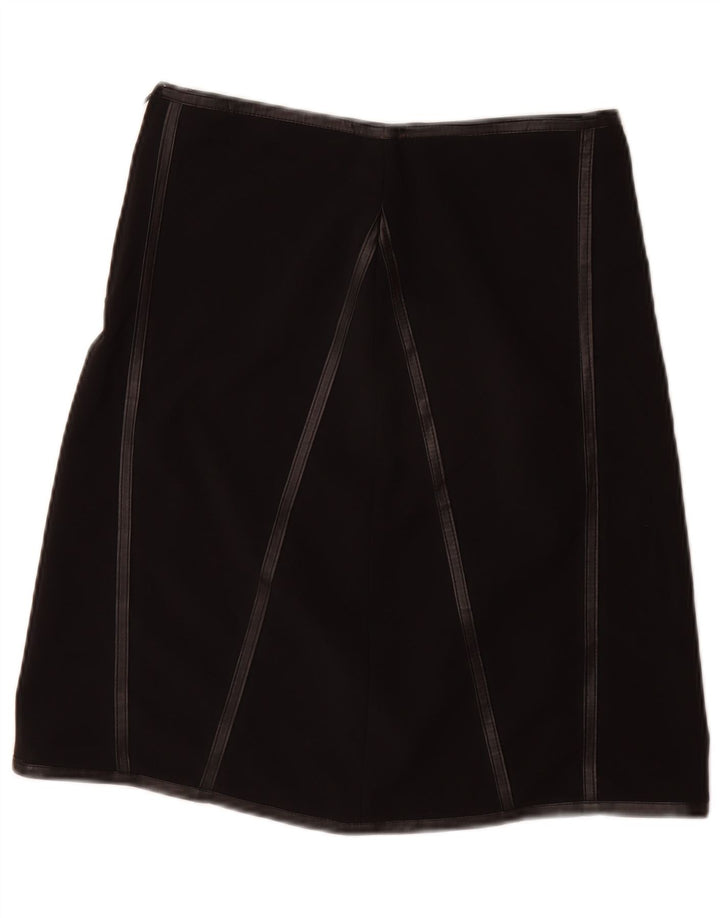 VINTAGE Womens A-Line Skirt W28 Medium  Black