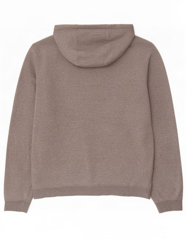 Nike Mens Hoodie Jumper Large Grey Flecked Cotton