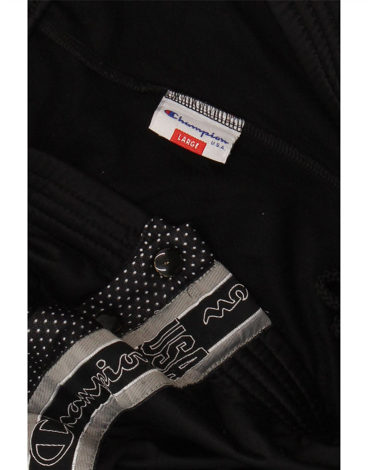 Champion Mens Graphic Tracksuit Trousers Large Black