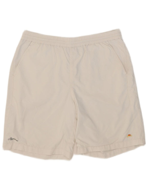 Ellesse Mens Sport Shorts Small  White