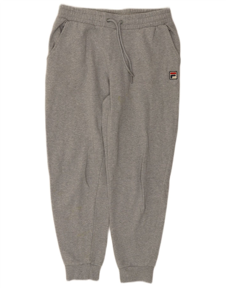 FILA Womens Tracksuit Trousers Joggers UK 10 Small  Grey Cotton
