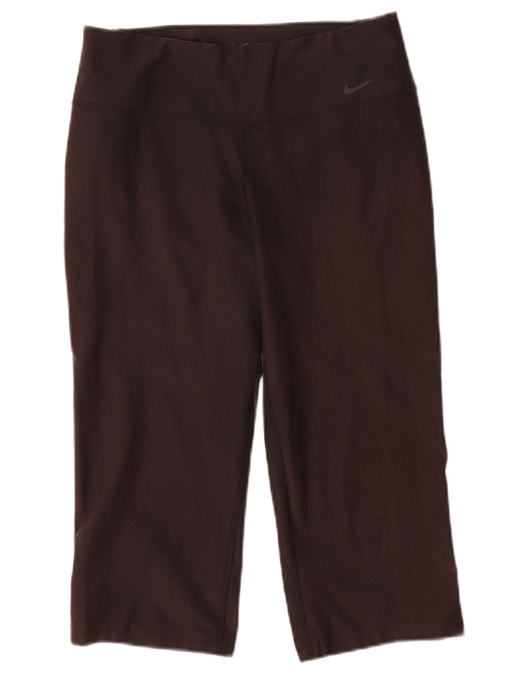 Nike Womens Dri Fit Capri Leggings UK 12 Medium  Black Polyester