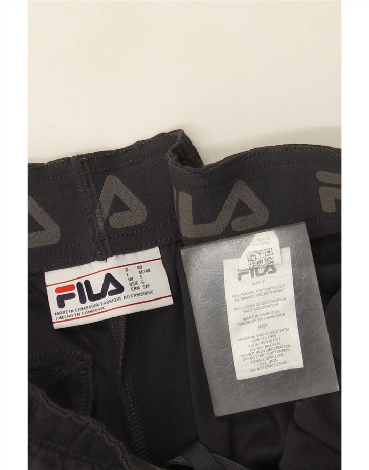 Fila Mens Tracksuit Trousers Small Grey Polyester