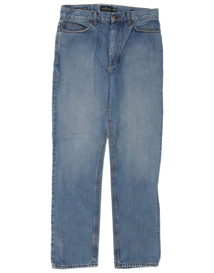 Marks & Spencer Mens Blue Harbour Tapered Jeans W32 L31 Blue Cotton