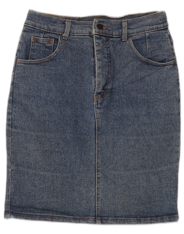 MASH Womens High Waist Denim Skirt IT 46 Large W28 Blue
