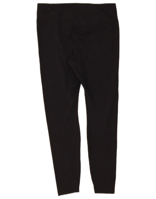 Nike Womens Dri Fit Leggings UK 14 Large Black Polyester