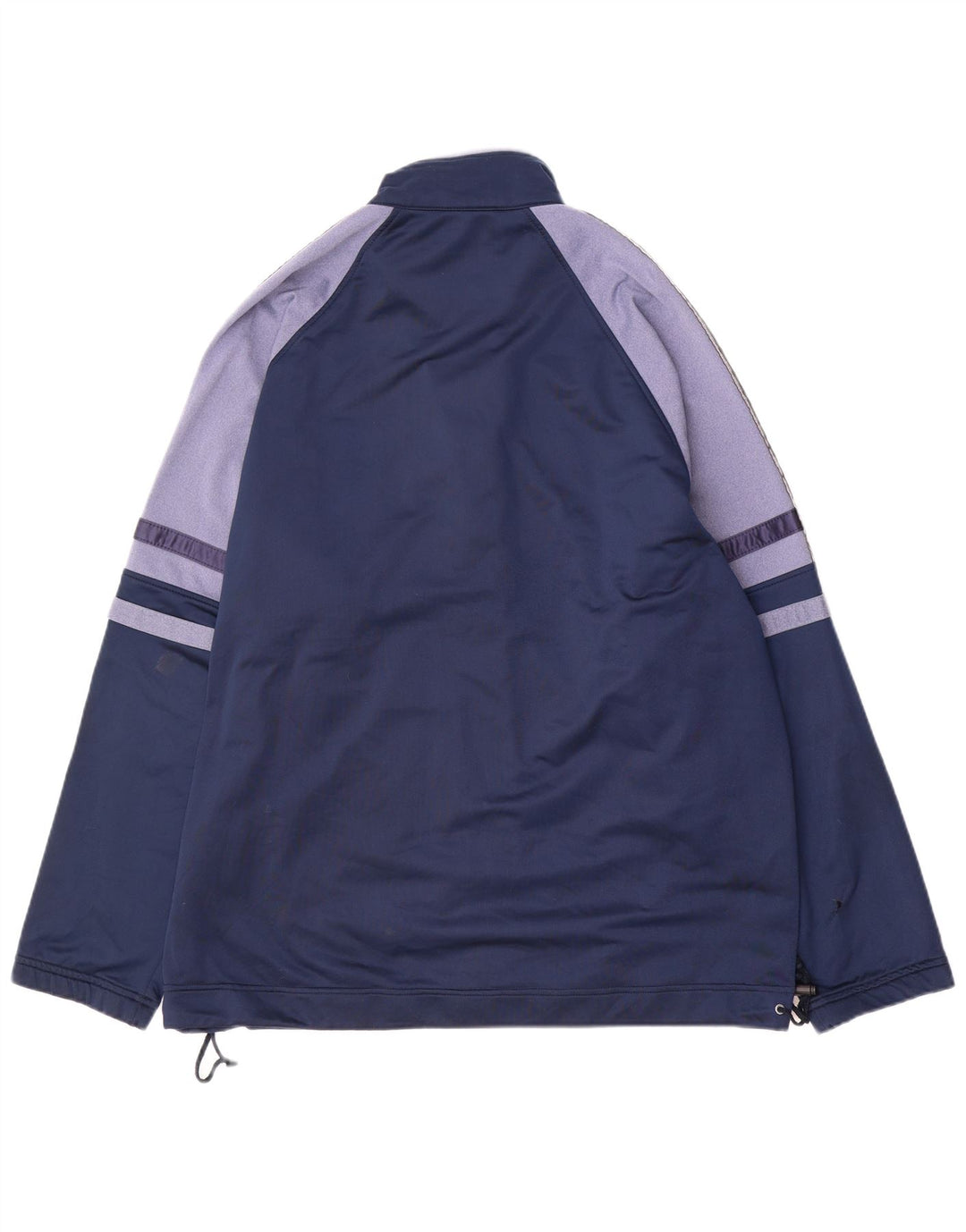 ASICS Mens Graphic Tracksuit Top Jacket XL Navy Blue Colourblock