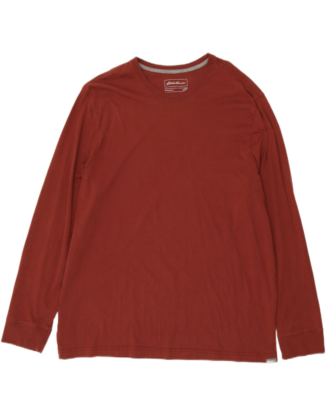 EDDIE BAUER Mens Top Long Sleeve 2XL Brown Cotton Vintage Eddie Bauer and Second-Hand Eddie Bauer from Messina Hembry 
