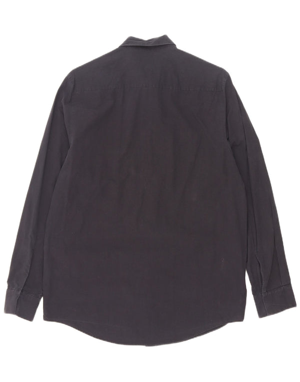 Cos Mens Shirt Size 39 Medium Navy Blue Cotton