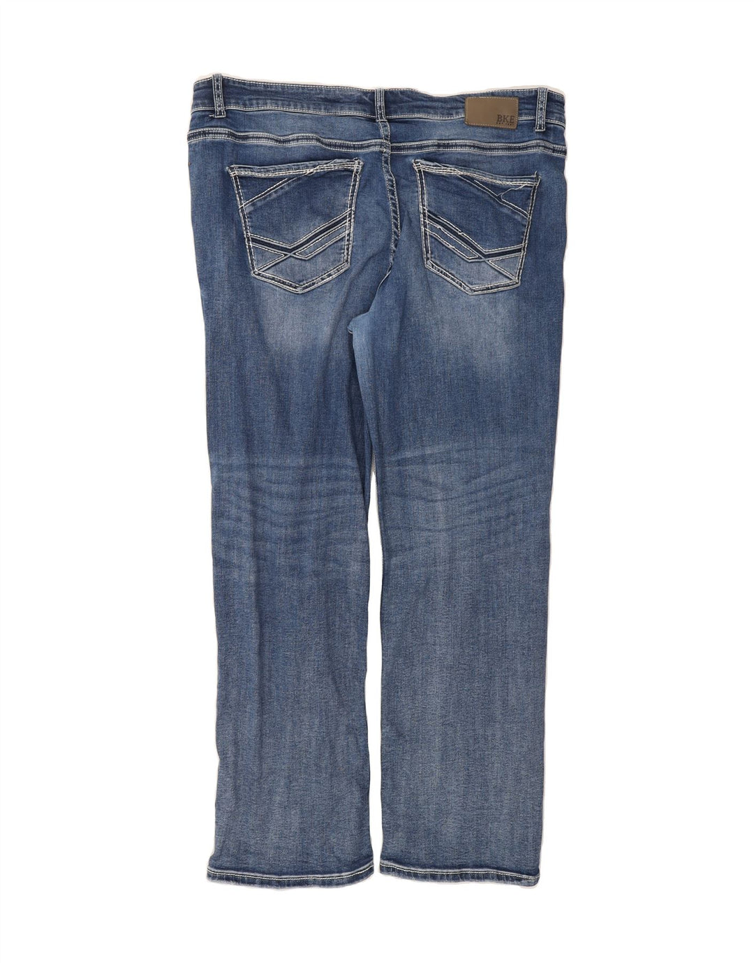 BKE Mens Seth Straight Jeans W38 L32 Blue Cotton Vintage BKE and Second-Hand BKE from Messina Hembry 