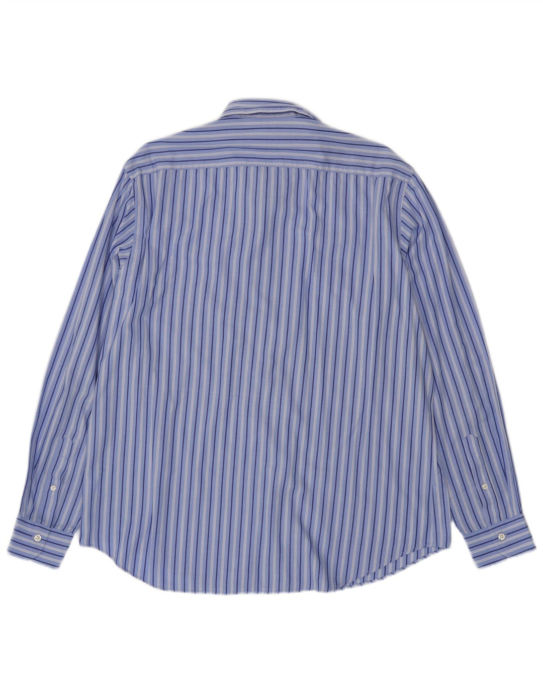 CARRERA Mens Shirt XL Blue Pinstripe Cotton