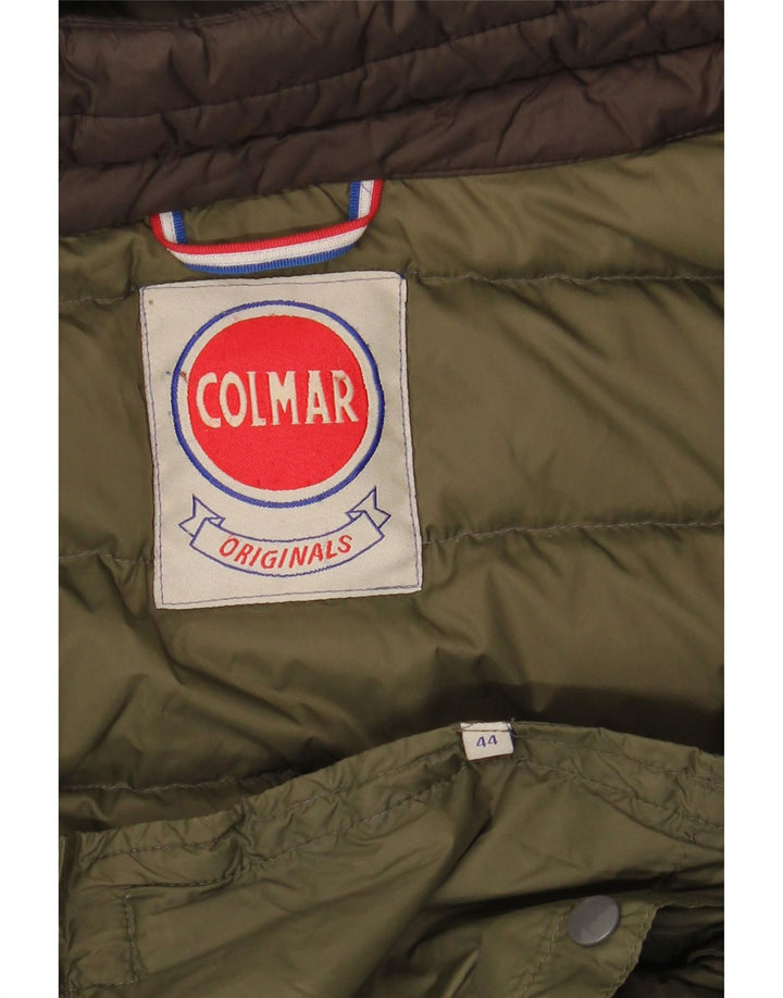 Colmar Mens Hooded Padded Jacket IT 44 XS Khaki Polyamide