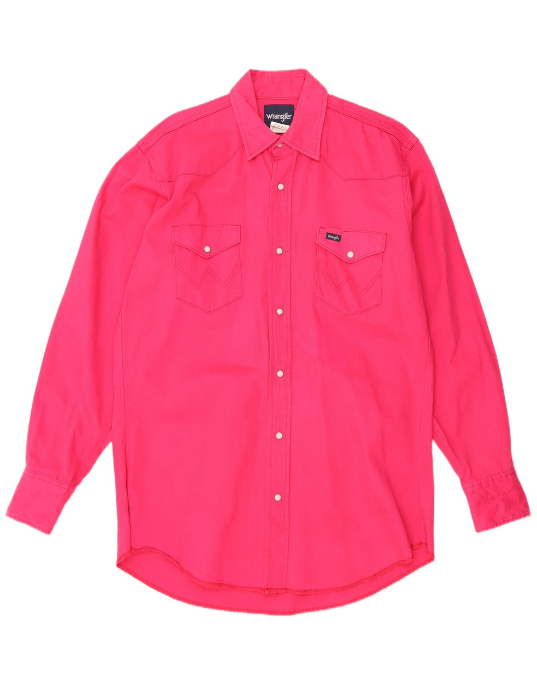 WRANGLER Mens Tall Shirt Large Pink Cotton