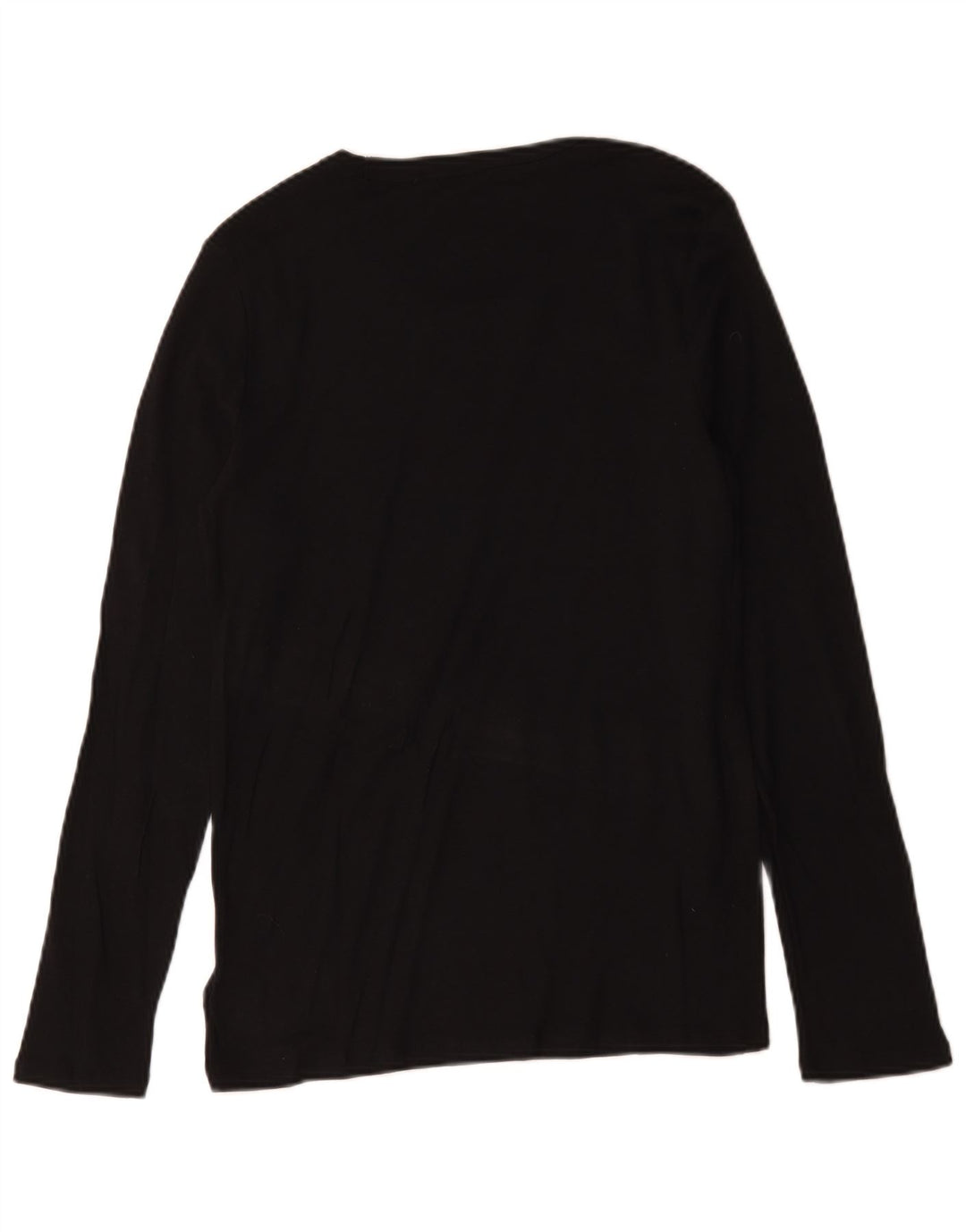 Gap Mens Top Long Sleeve Large Black Cotton