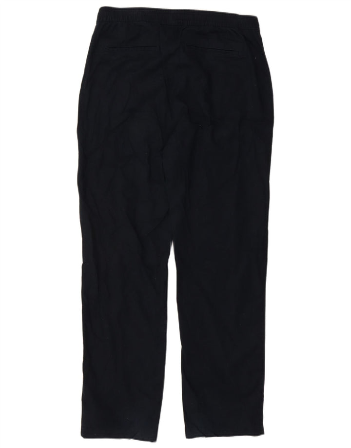 Marks & Spencer Womens Straight Chino Trousers Medium W30 L30 Navy Blue