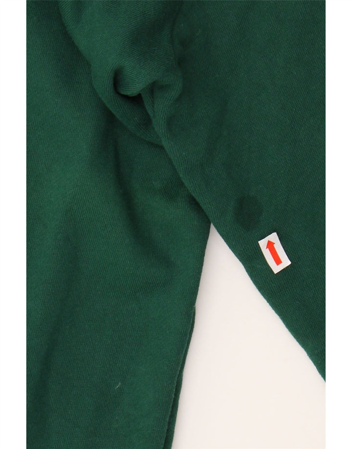 ADIDAS Mens Graphic Hoodie Jumper Medium Green Cotton