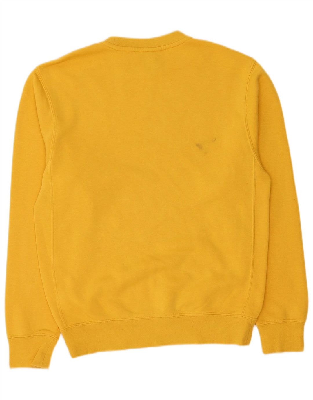NIKE Mens Sweatshirt Jumper XS Yellow Cotton