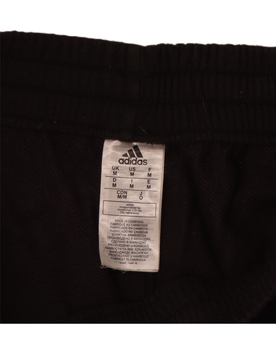 Adidas Womens Sport Shorts Medium  Black Cotton