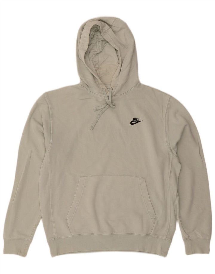 Nike Mens Hoodie Jumper Medium Green Cotton